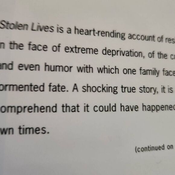 Stolen lives 20 years in a desert prison Oprah's book club autobiography of a Pr - Picture 5 of 7